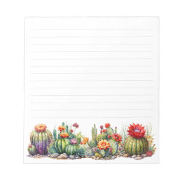 Bloc De Notas Hermoso Cacti florido