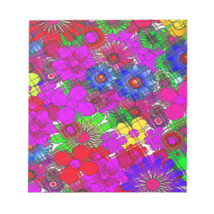 Bloc De Notas Hermoso diseño de patrones florales sorprendentes