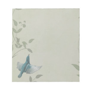 Bloc De Notas Hermoso pájaro azul