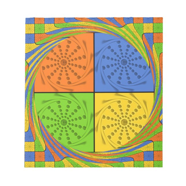 Bloc De Notas Hermoso patrón egipcio audaz: un diseño deslumbran (Frente)