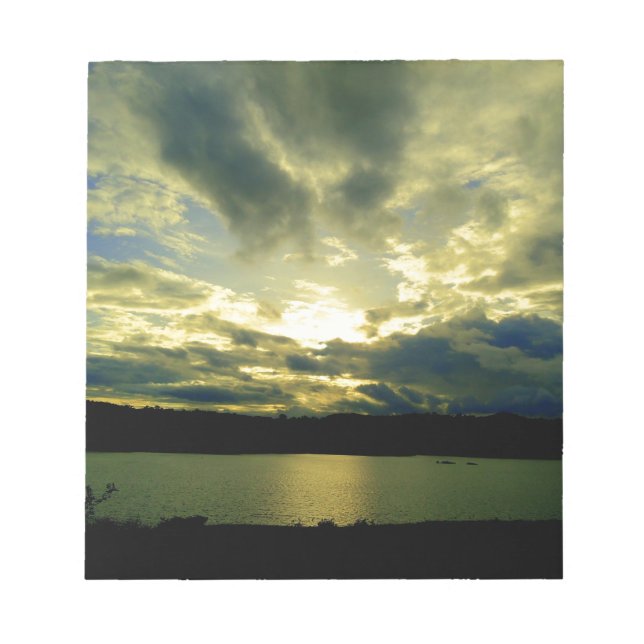 Bloc De Notas Hermoso Sunset Escenario Paisaje Fotográfico Arte (Frente)