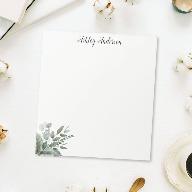 Bloc De Notas Hidratación Tropical De Salto Verde Eucalyptus (In situ On desk)