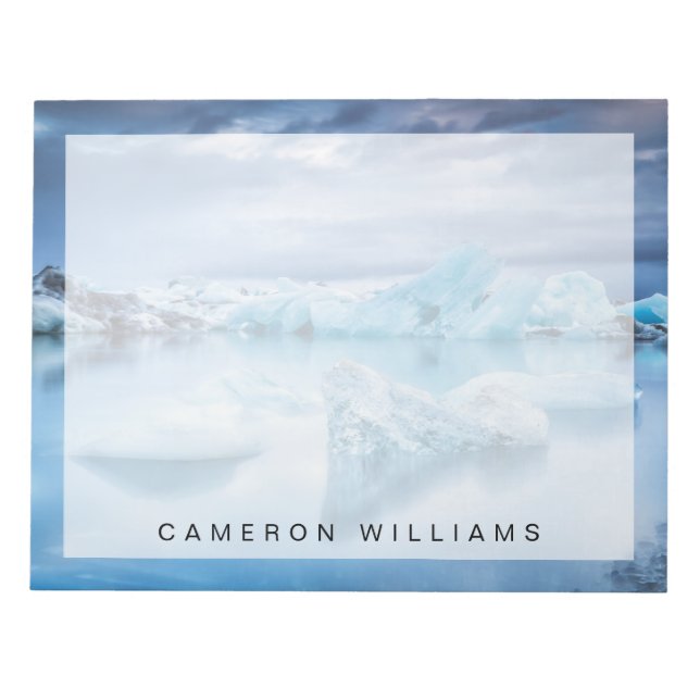 Bloc De Notas Hielo y nieve | Laguna Jokulsarlon, Islandia (Frente)