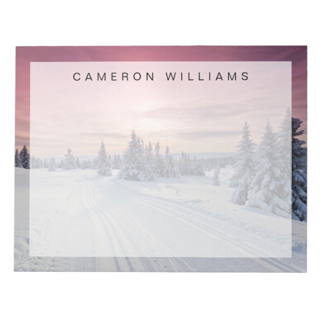 Bloc De Notas Hielo y nieve | Lillehammer, Noruega (Frente)