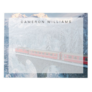 Bloc De Notas Hielo y nieve Red Bernina Express Train Suiza
