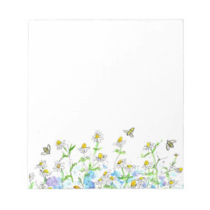 Bloc De Notas Hierbas acuáticas de la miel de abeja Chamomile