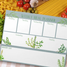 Hierbas frescas para la cocina - Planner de comida