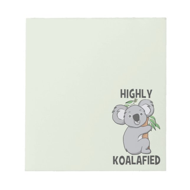Bloc De Notas Highly Koalafied Koala (Frente)
