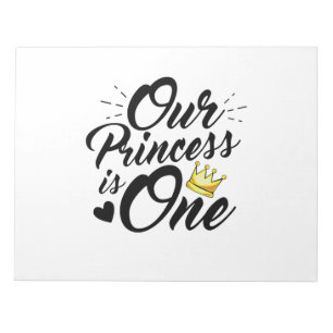 Bloc De Notas Hija 1.ᵉʳ cumpleaños mamá dads princesa