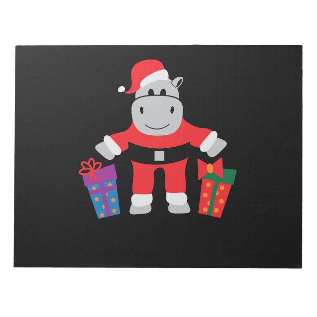 Bloc De Notas hippo santa (Frente)