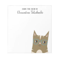 Hipster Tabby Cat | Añadir su nombre