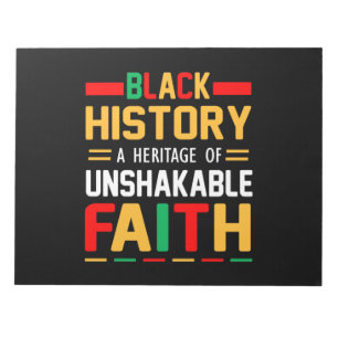 Bloc De Notas Historia Negra: Un Legado de Fe Inquebrantable