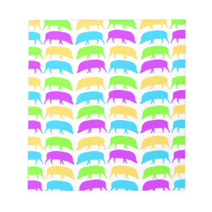 Bloc De Notas Hogares multicolores Notepa azul morado verde amar