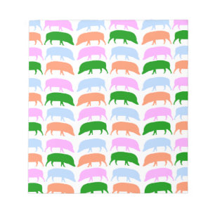 Bloc De Notas Hogares multicolores Notepad de Naranja verde azul