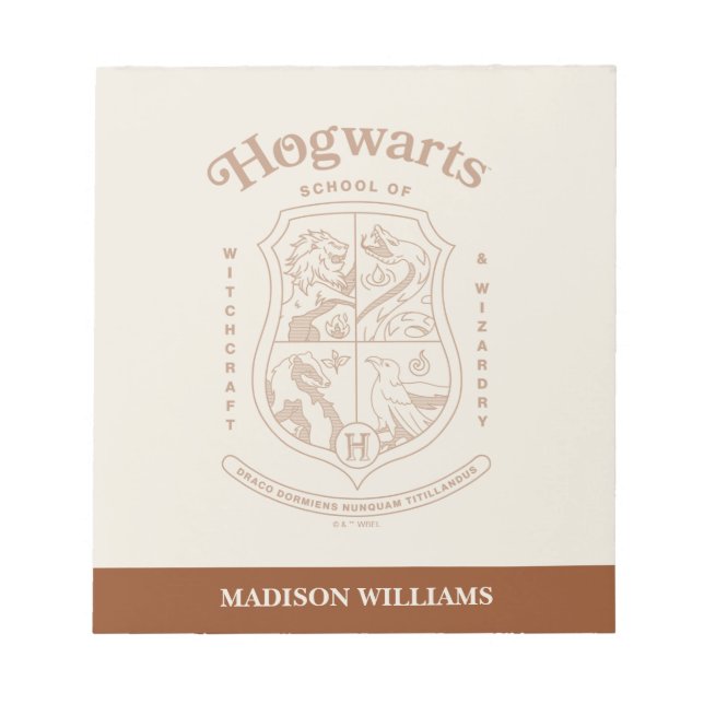 Bloc De Notas HOGWARTS™ School of Witchcraft and Wizardry Crest (Frente)