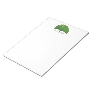 Bloc De Notas Hoja de árbol de Ginkgo
