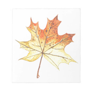 Bloc De Notas Hoja de arce de otoño