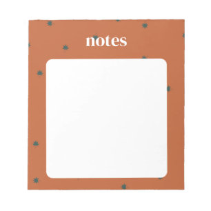 Bloc De Notas Hoja de arce verde y marrón