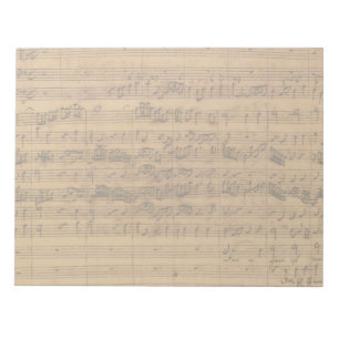 Bloc De Notas Hoja de época de Johann Sebastian Bach