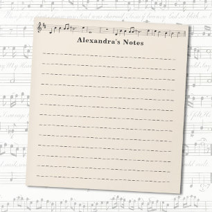 Bloc De Notas Hoja de música