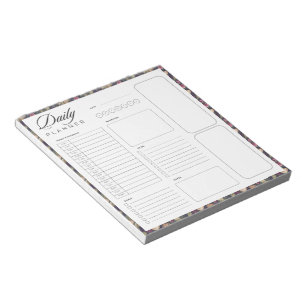 Bloc De Notas Hoja de planificador diario universal en blanco co