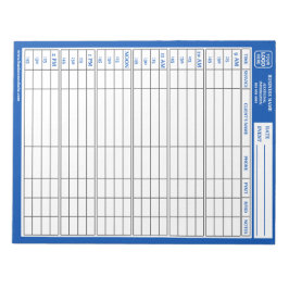 Bloc De Notas Hoja de Rótulo de Presentación de Ofertas trimestr