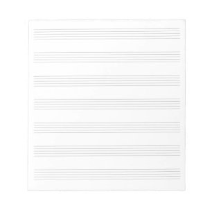 Bloc De Notas Hoja en blanco Música 7 cuestas