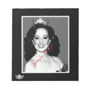 Bloc De Notas Hojas de Autografos de Miss America Silver Crown