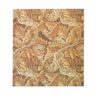 Bloc De Notas Hojas de Otoño Acanthus Marrón de William Morris