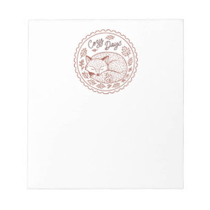 Bloc De Notas Hojas de otoño Notepad de la naturaleza del otoño
