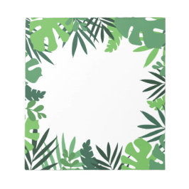 Bloc De Notas Hojas de palma ecológicas, follaje de jungla tropi