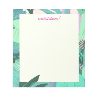 Bloc De Notas Hojas de selvas tropicales vibrantes - Notepad