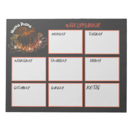 Bloc De Notas Hojas semanales de planificación de Hocus Pocus
