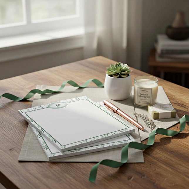 Bloc De Notas Hojas verdes personalizadas (Subido por el creador)