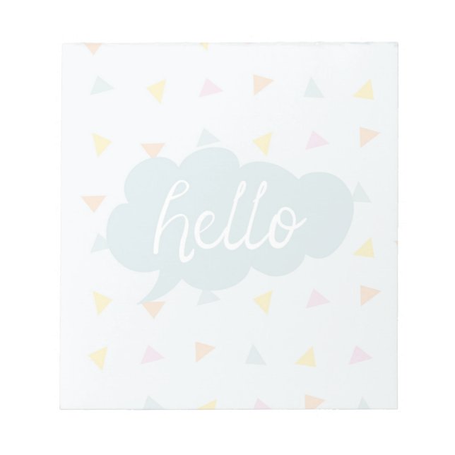 Bloc De Notas Hola Pastel Adorable (Frente)