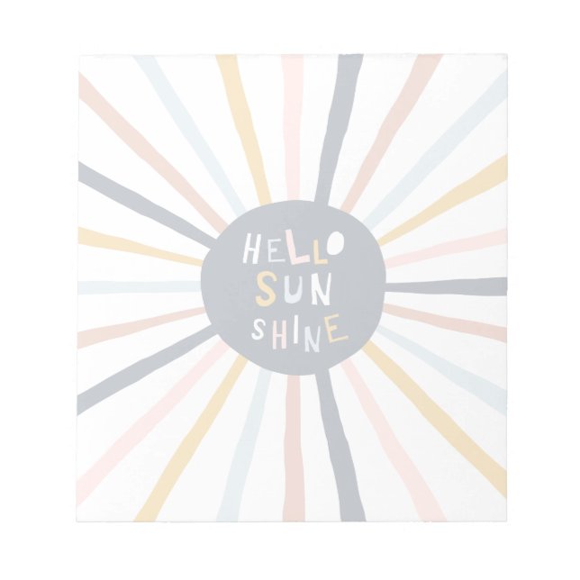 Bloc De Notas Hola Sunshine (Frente)