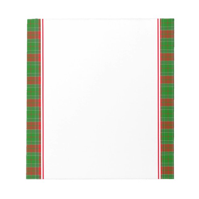 Bloc De Notas Holiday Plaid Note Pad (Frente)
