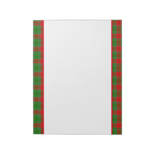 Bloc De Notas Holiday Plaid Notepad