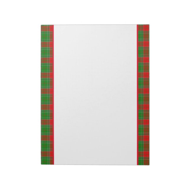 Bloc De Notas Holiday Plaid Notepad (Lado Izquierdo)