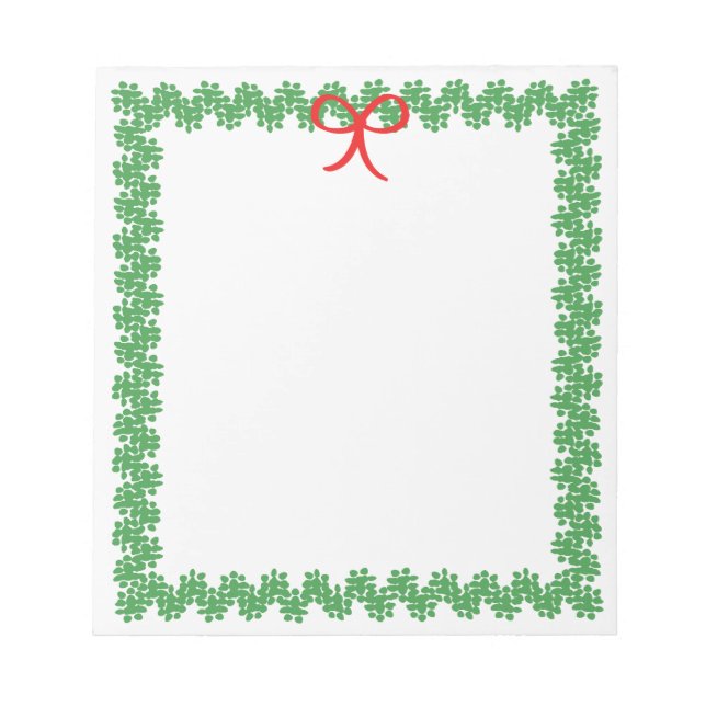 Bloc De Notas Holiday Wreath Notepad (Frente)
