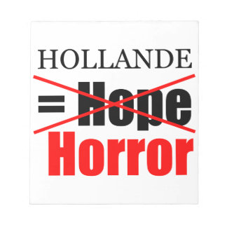 Bloc De Notas Hollande No Esperanza = Horror - Nota