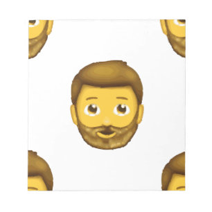 Bloc De Notas hombre barbudo de emoji