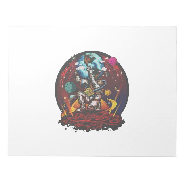 Bloc De Notas Hombre del espacio de Atlas (Frente)