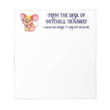 Hombre Queso Peludo Negocios Ratón Corbata Gafas F