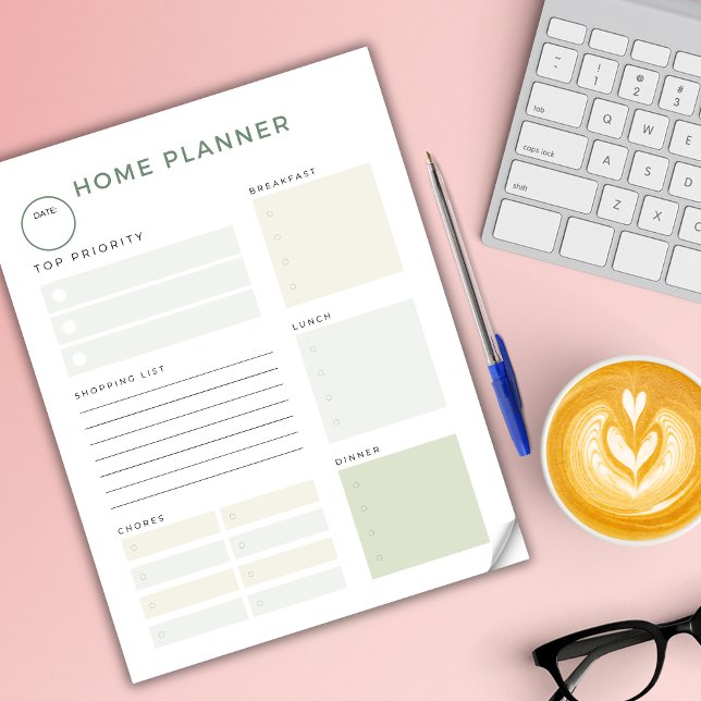 Bloc De Notas Home Planner To Do List Chores Comida Shopping (Subido por el creador)
