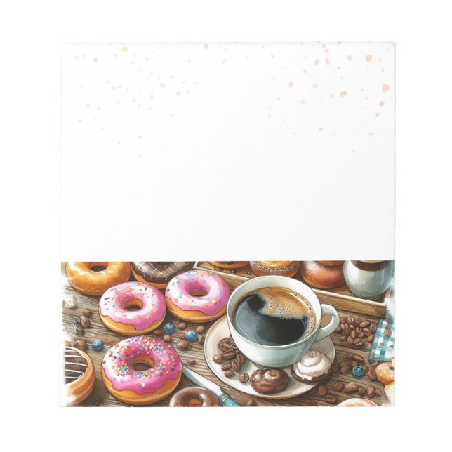 Bloc De Notas Hora de Donut y Café (Frente)