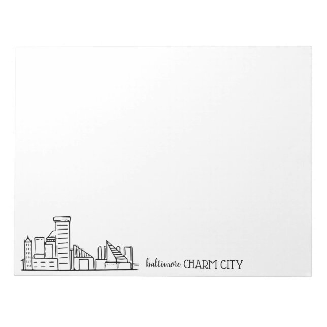 Bloc De Notas Horizonte de Baltimore (Frente)