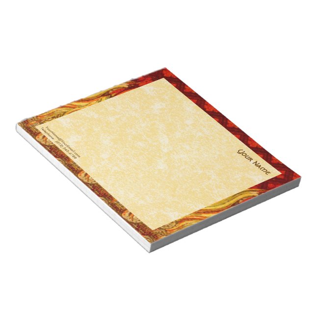 Bloc De Notas Horizonte de St. Apollonia's Flames (VVP 001a) 6"x (Lado Derecho)