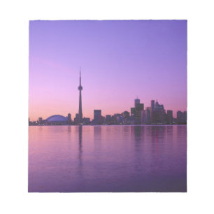 Bloc De Notas Horizonte de Toronto por la noche, Ontario, Canadá