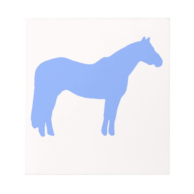 Bloc De Notas Horse Trainer Business Blue Simple and Modern (Frente)